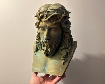 bust of Jesus Christ 35 cm bronze effect!!