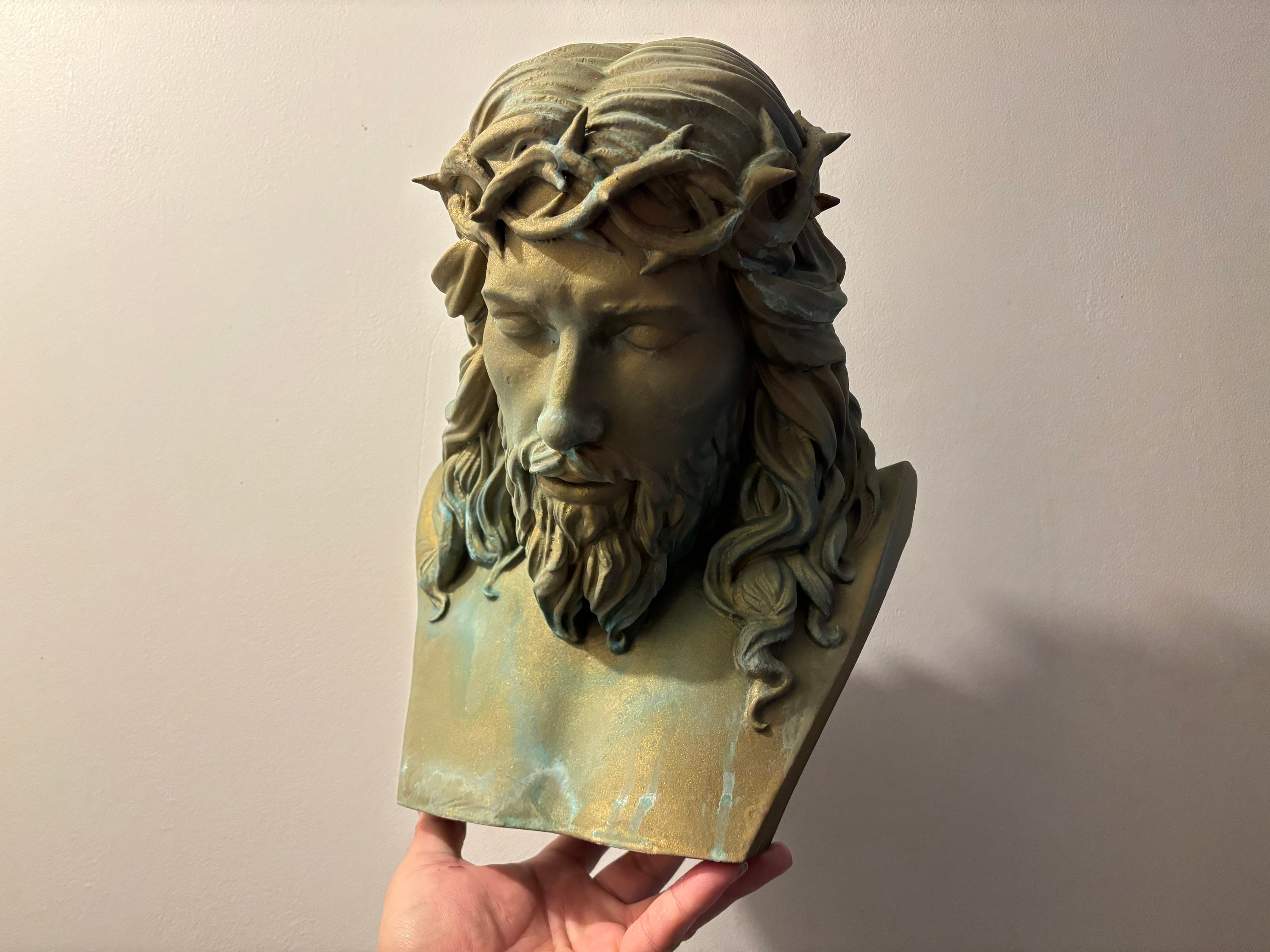 35cm Bronze-effect Bust of Jesus Christ! - Etsy