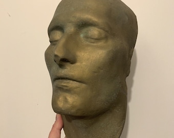 Napoleon Bonaparte death mask with a bronze effect!