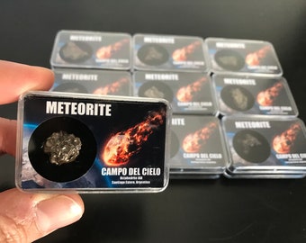Boite véritable météorite campo del cielo d'Argentine!!