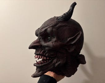 Cabinet of Curiosities Oddities Satan Head Trophy Krampus Devil