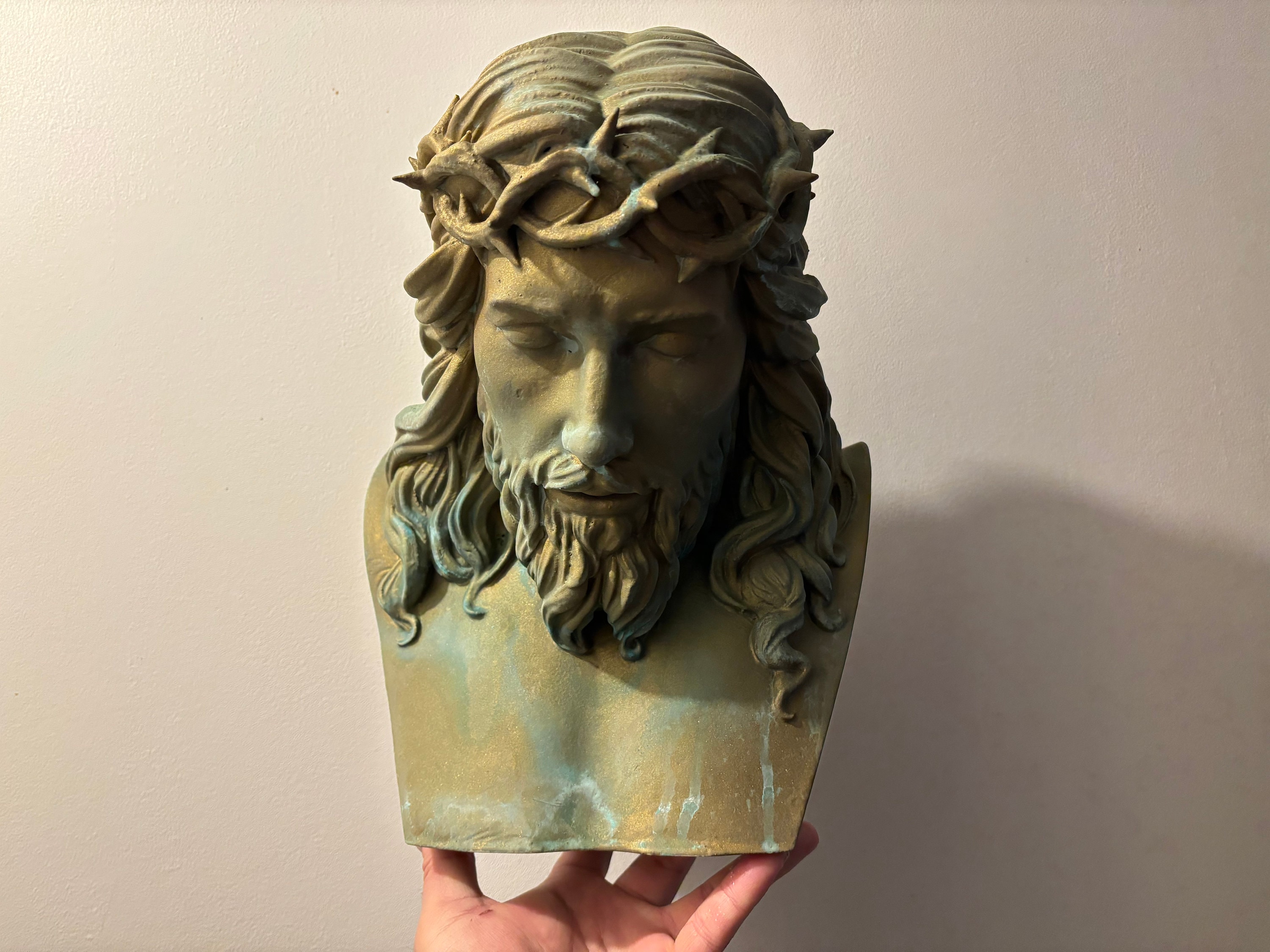 Bust of Jesus Christ 35 Cm Bronze Effect!! - Etsy