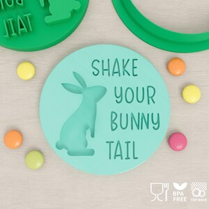 Shake Your Bunny Tail - Cookie Cutter & Fondant Stamp