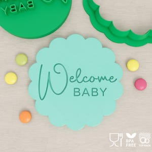 Willkommen Baby - Cookie Cutter & Fondant Stempel