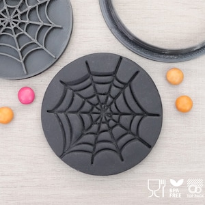 Spider Web Cookie Cutter & Fondant Stamp
