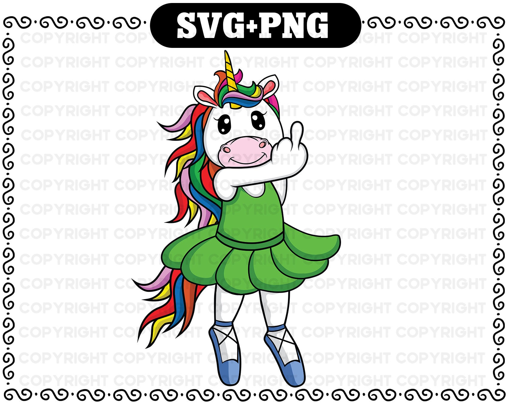Ballet Dance Unicorn Unicorn Plotter File Unicorn SVG | Etsy