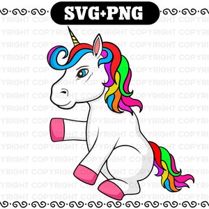 Unicorn svg, Cute Dollar Png digital downlad