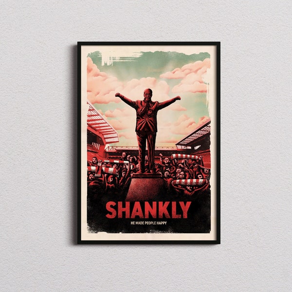 Liverpool Shankly Print | Liverpool Poster | Anfield | Liverpool Gifts | Football, Soccer, Print Wall Art, Birthday Gift