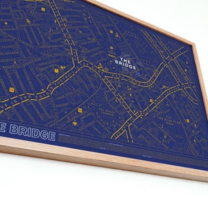 Chelsea Stamford Bridge map print | Chelsea Retro Poster | Chelsea Gift | Print Wall Art, Football, Soccer, Birthday Gift