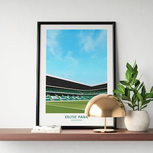 Celtic Park Stadium Print | Celtic Poster | Celtic Gift | Print Wall Art, Football, Soccer, Birthday Gift