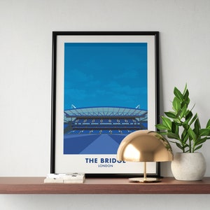 Chelsea Stamford Bridge Poster | Chelsea Print | Chelsea Gift | Print Wall Art, Football, Soccer, Birthday Gift