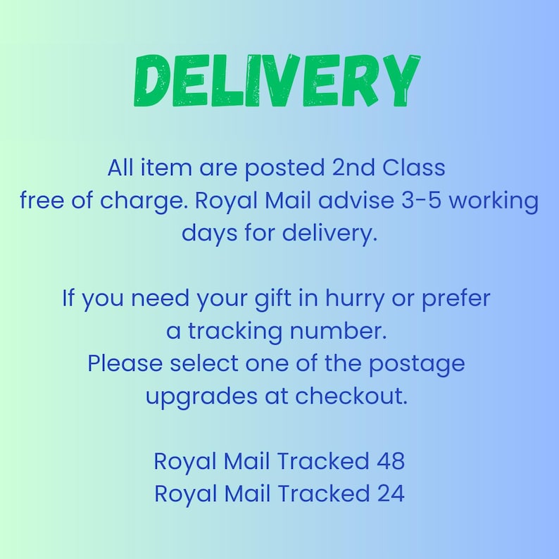 free delivery 2nd Class
