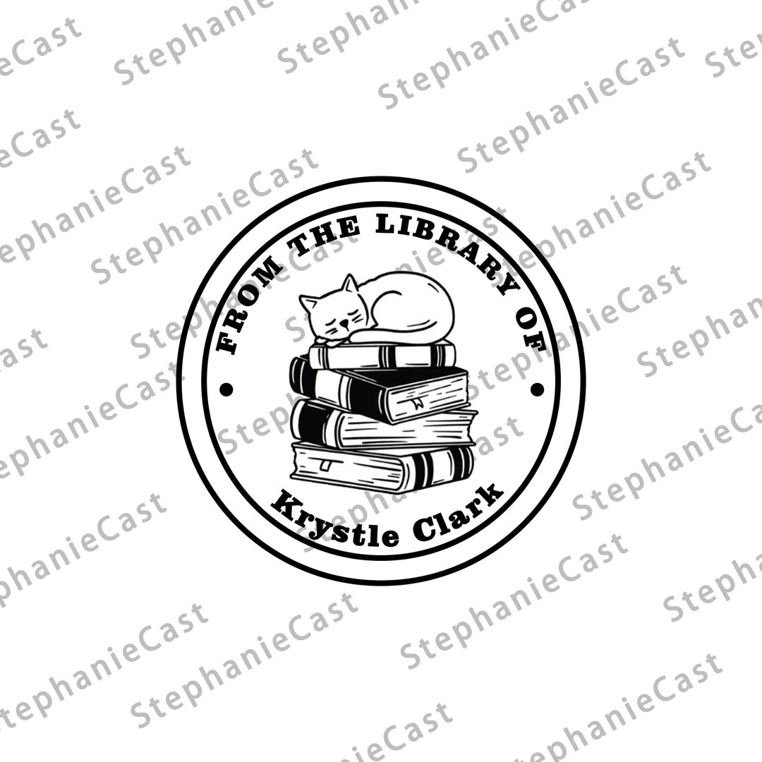 Book Embossed With Your Name Engraved Custom, Custom CAT Book Embosser