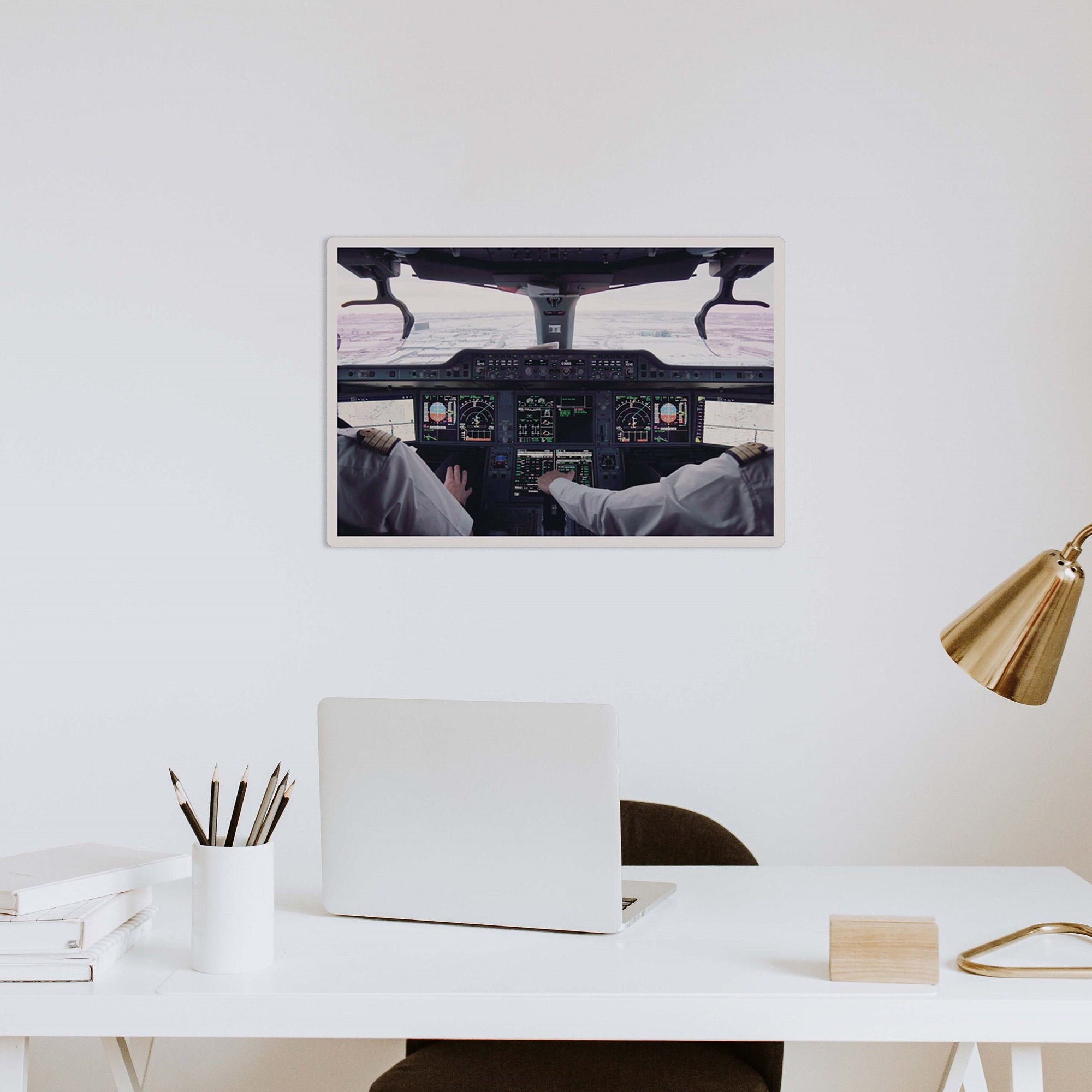 Atterrissage de L'a350 à Toronto/Aluminium Brossé