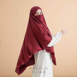 Instant Hijab French Khimar | Long Jilbab Shawl Scarf for Muslim Women - ADARA Series AYACLO