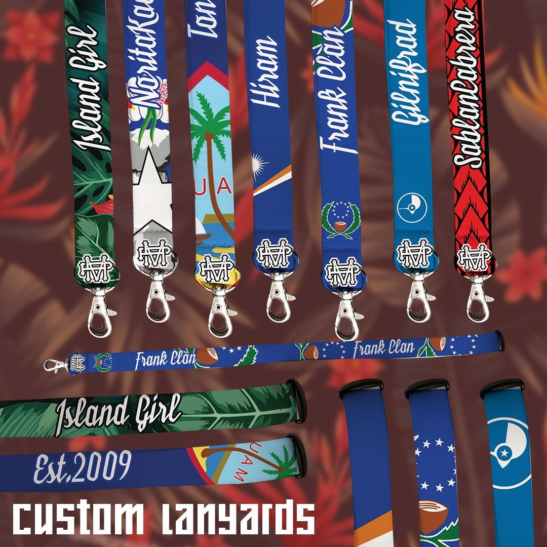 Custom Made Lanyards Guam Saipan Kosrae Chuuk Yap Pohnpei Etsy