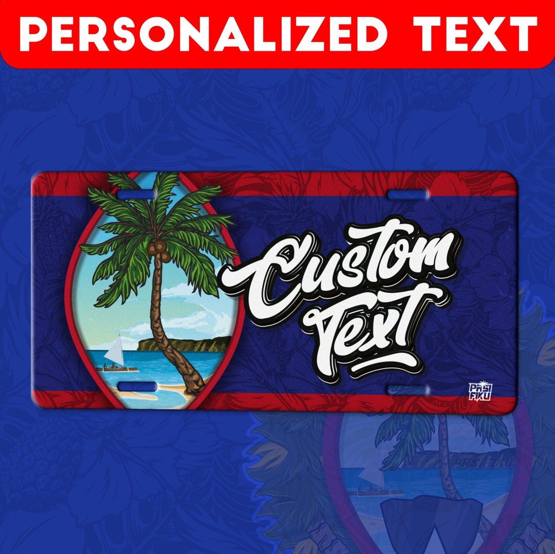 Custom Guam License Plate Etsy