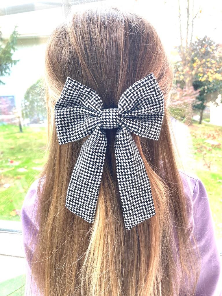 Lot De 50 Bandeaux Cheveux En Coton à Pois (plaid) - Filles, Noël, Fêtes, Accessoire Cadeau