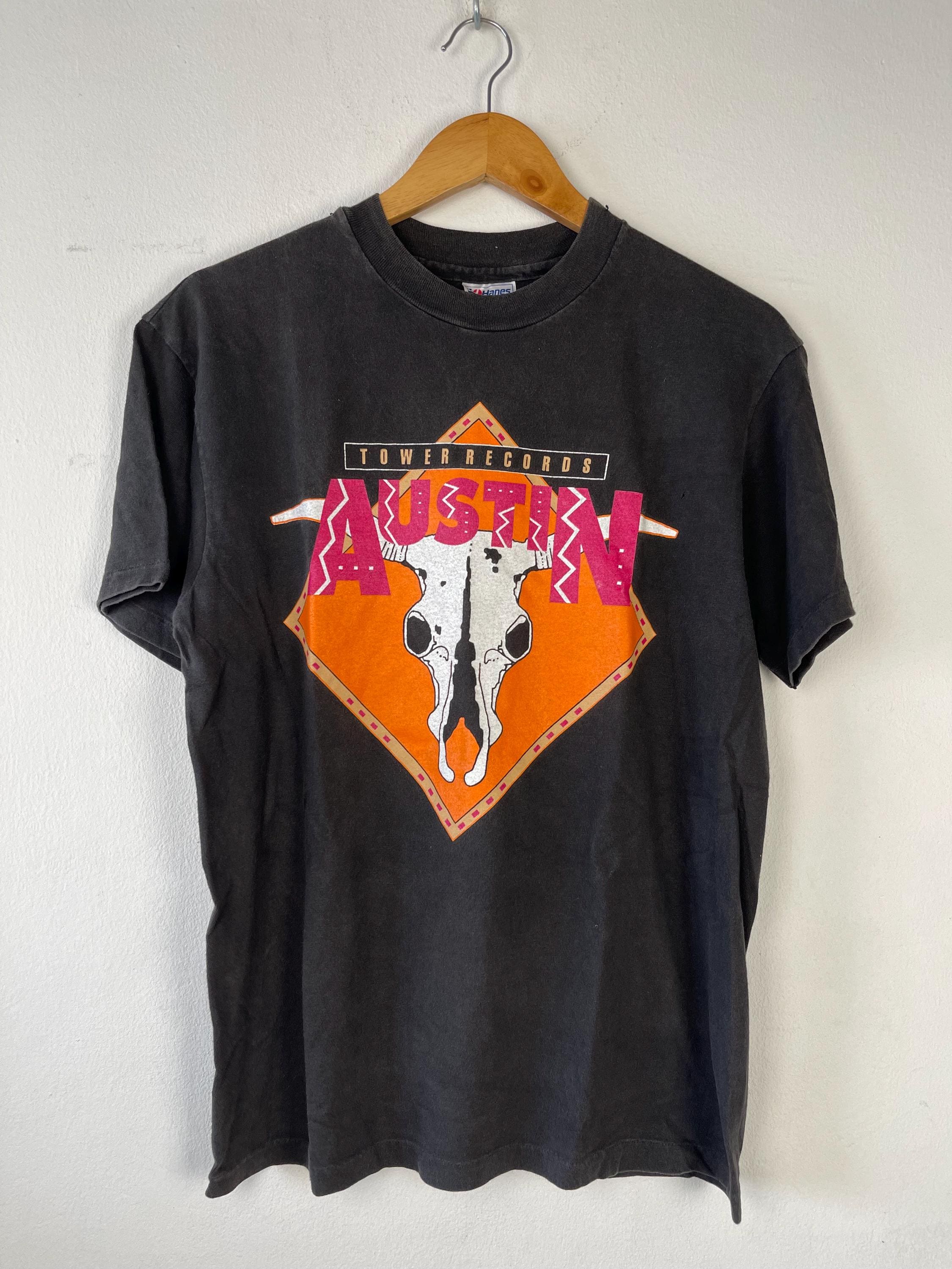 Tower Records Tee - Etsy Tower Records Tee - Etsy