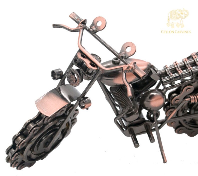Handmade Vintage Motorcycle Ornaments Home Decoration Metal Etsy