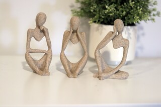 Bell Head Statue - Hand Painted Bell Face Resin Figurine - Collectible Bell Heads Sculpture For Rock Music Lovers Home Decor(2Pcs,Avoid Damage,you Need To Glue The Eyes,a Glue In The Pack