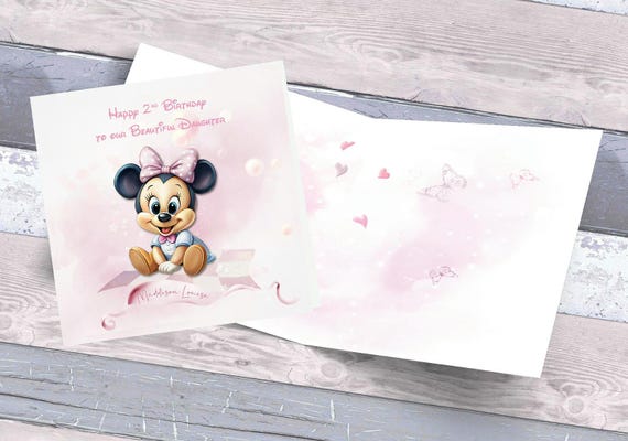 Striscione Di Compleanno Rosso Di Minnie Mouse - Foto 3