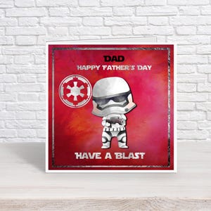 de fête des pères Stormtrooper personnalisée | Guerres des étoiles | Papa, moi papa | 1ère fête des pères, beau-père | n'importe quel nom