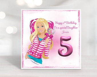 Personalised Girls Birthday Card l Funny card l Girls Birthday l Daughter, Sister, Niece - Any Name I Age Card