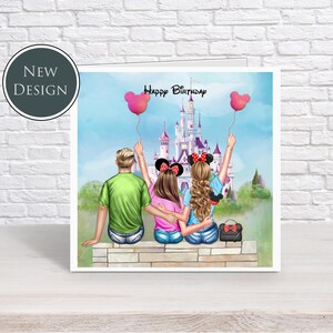Cartão de aniversário personalizado para menina/menino da Disney | Melhor amigo | Melhores amigos | Cartão de felicitações feito à mão l Rascunho de design gratuito enviado antes da impressão