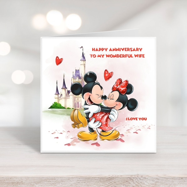 Disney's Anniversary Card - Etsy