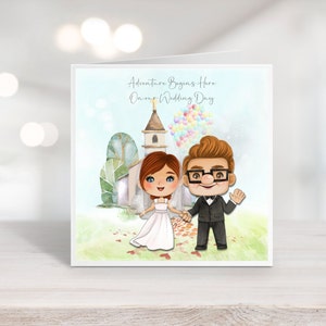 Personalisierte Jubiläumskarte l Das nächste Abenteuer beginnt l Hochzeitstag l Größte Abenteuer l Braut und Bräutigam