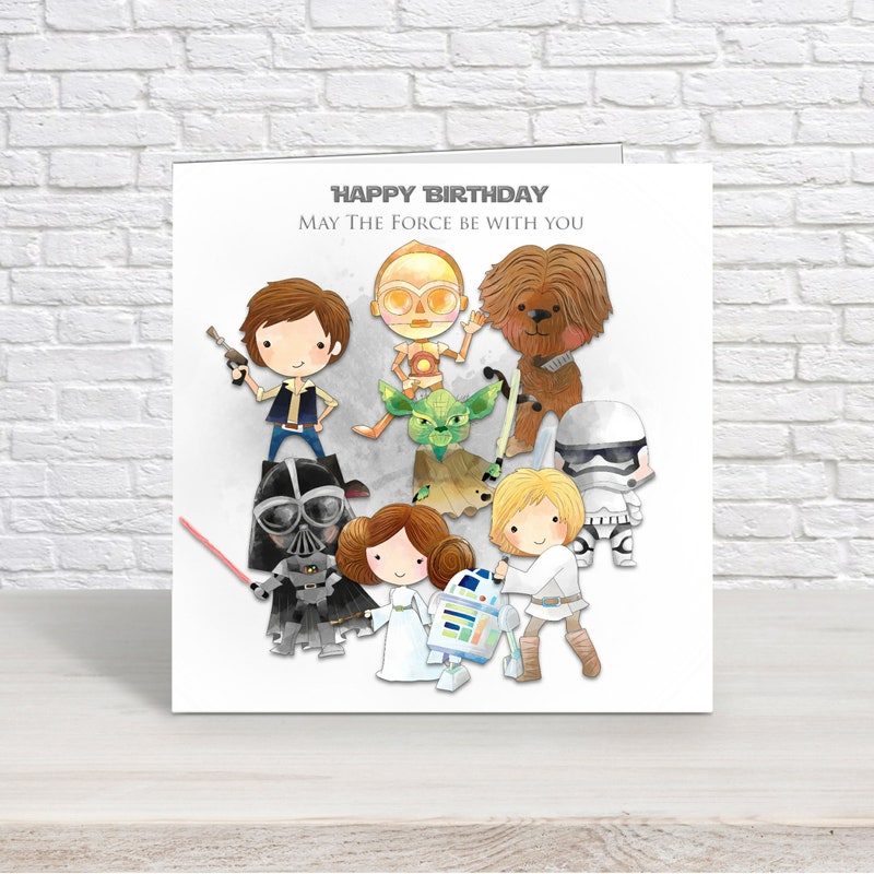 Papyrus Star Wars Porg Geburtstagskarte – Süße Porg-Karte Mit Stickerei & Harz-Details