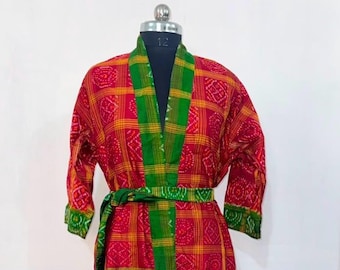 Kimono tradicional japonés, kimono de seda, bata de satén para novias, vestido de talla única.