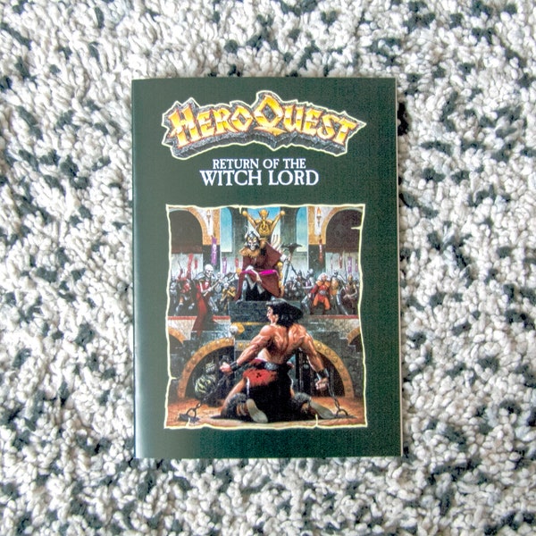 HeroQuest / Hero Quest Return of the Witch Lord Quest book ENG Repro