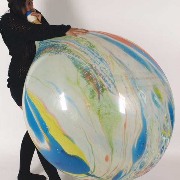 1x Big Cattex **Marble colors** 36-45 inch looner big latex balloon