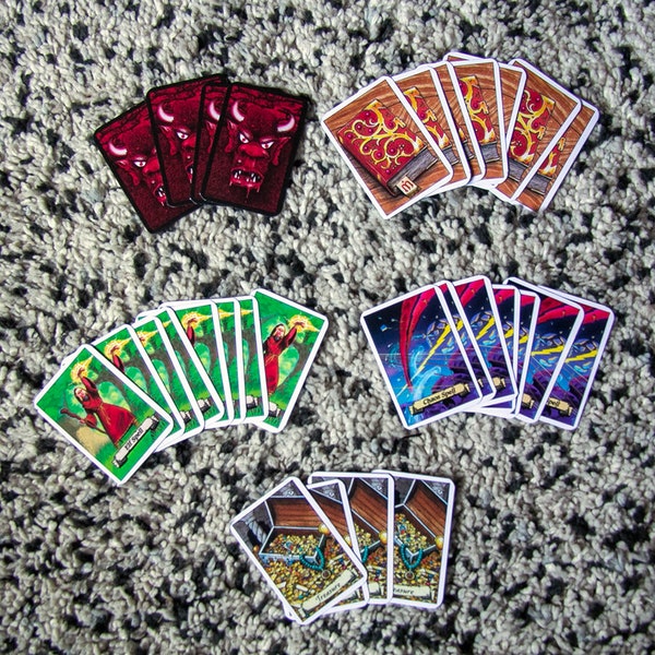 HeroQuest / Hero Quest Mage of the Mirror EU Style Cards - Full Set - EN / NL Repro