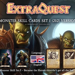 ExtraQuest Monster Skill cards Set I **ENGLISH ONLY** (Heroquest 2021 Edition)