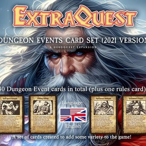 ExtraQuest Dungeon Eventkarten **NUR ENGLISCH** (Heroquest 2021 Edition)