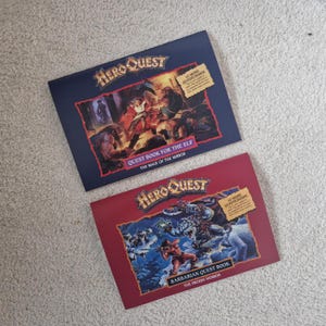 HeroQuest / Hero Quest Mage of the Mirror & Frozen Horror EU Style Quest books ENG / NL Repro