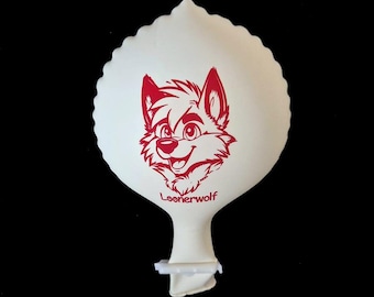 1x Big Cattex 36+ inch *Loonerwolf* *White* big latex balloon!