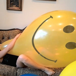 4 palloncini cinesi da 36-40 pollici *Stampa smiley* colori misti, palloncino gonfiabile