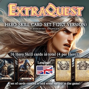 ExtraQuest Hero Skill Cards Set 1 **NUR AUF ENGLISCH** (Heroquest 2021 Edition)