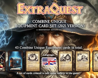 ExtraQuest Combine Unique Equipment card set **ENGLISH ONLY** (Heroquest 2021 Edition)