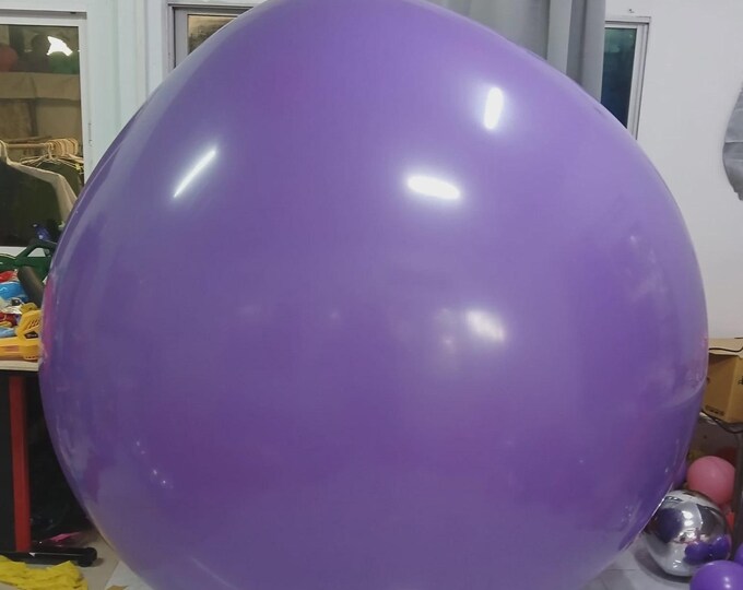 1x Big SA 80++ Inch *round Mold* **purple** Looner Big Latex Balloon ...