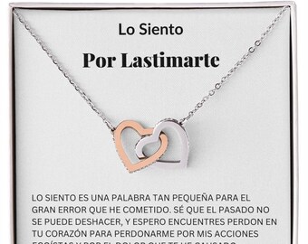 Lo siento | perdon| Collar con mensaje de perdon para mi novia| Esposa| novia| perdoname