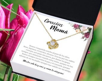 Regalo para Mamá, Madre Necklace, Spanish Mother Birthday, Joyería Para Mamá, Feliz Cumpleaños mama Querida Spanish mother of the bride gift