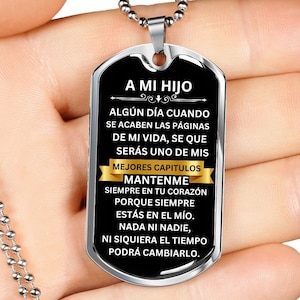 Cadena militar| Regalo para mi hijo| A mi hijo | Cadena para hijo