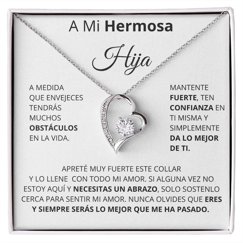 Marcapáginas Regalo Para Hija Con Mensaje Inspirador - Detalle Para Cumpleaños O Vuelta Al Cole - Incluye Cadena Y Colgante