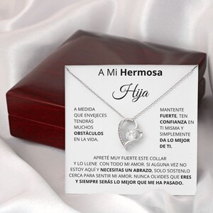 regalo para mi hija | A mi hermosa hija| Collar Amor por siempre| Regalo de Cumpleaños| Bautizo | Cumpleanos image 7