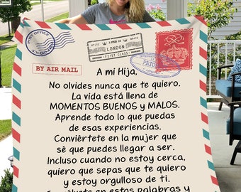 Manta, Sabana, Cobija para hijo/hija/ Regalo de madre/Padre para hija/Hijo / Regalo de navidad